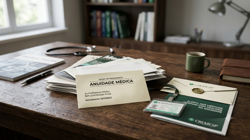Golpe da falsa anuidade médica volta a circular: veja como o Cremesp orienta os profissionais